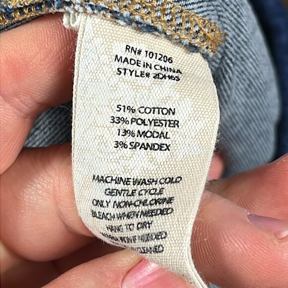 Soft Surroundings The Ultimate Flared Jeans‎ in Dark Blue Wash. - Picture 10 of 10